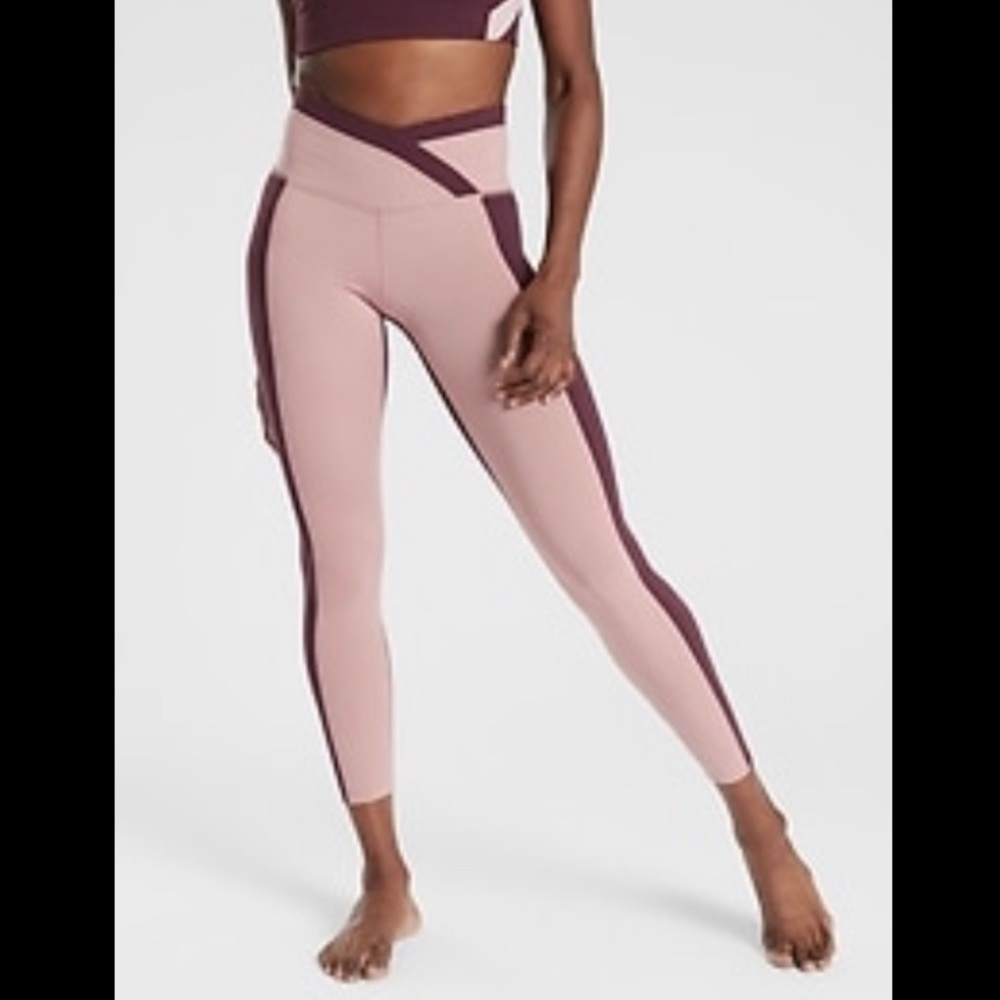 Chroma Powervita 7/8 tight | Mauve & Burgundy